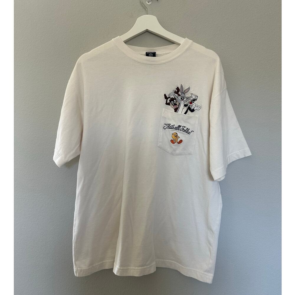 Vintage Looney Tunes Embroidered Shirt size Large